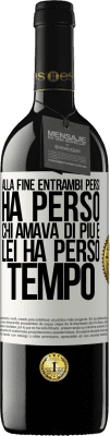 39,95 € Spedizione Gratuita | Vino rosso Edizione RED MBE Riserva Alla fine, entrambi persi. Ha perso chi amava di più e lei ha perso tempo Etichetta Bianca. Etichetta personalizzabile Riserva 12 Mesi Raccogliere 2015 Tempranillo