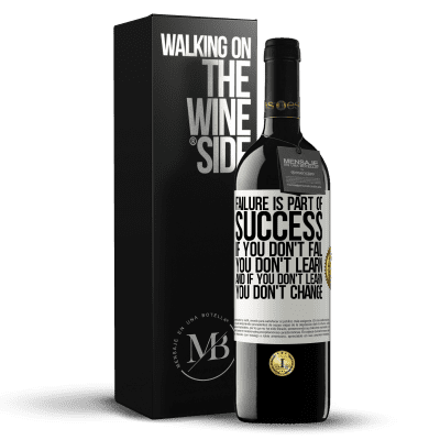 «Failure is part of success. If you don't fail, you don't learn. And if you don't learn, you don't change» RED Edition MBE Reserve