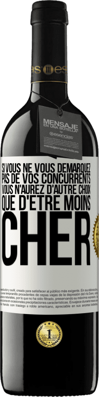 39,95 € Envoi gratuit | Vin rouge Édition RED MBE Réserve Si vous ne vous démarquez pas de vos concurrents vous n'aurez d'autre choix que d'être moins cher Étiquette Blanche. Étiquette personnalisable Réserve 12 Mois Récolte 2015 Tempranillo