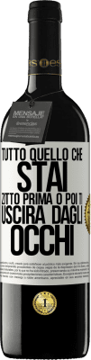 39,95 € Spedizione Gratuita | Vino rosso Edizione RED MBE Riserva Tutto quello che stai zitto prima o poi ti uscirà dagli occhi Etichetta Bianca. Etichetta personalizzabile Riserva 12 Mesi Raccogliere 2014 Tempranillo