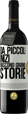 39,95 € Spedizione Gratuita | Vino rosso Edizione RED MBE Riserva Da piccoli inizi nascono grandi storie Etichetta Bianca. Etichetta personalizzabile Riserva 12 Mesi Raccogliere 2014 Tempranillo