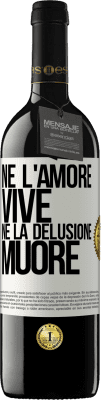 39,95 € Spedizione Gratuita | Vino rosso Edizione RED MBE Riserva Né l'amore vive, né la delusione muore Etichetta Bianca. Etichetta personalizzabile Riserva 12 Mesi Raccogliere 2015 Tempranillo