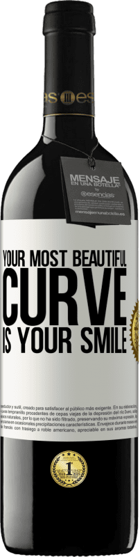39,95 € 送料無料 | 赤ワイン REDエディション MBE 予約する あなたの最も美しい曲線はあなたの笑顔です ホワイトラベル. カスタマイズ可能なラベル 予約する 12 月 収穫 2014 Tempranillo