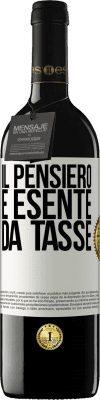 39,95 € Spedizione Gratuita | Vino rosso Edizione RED MBE Riserva Il pensiero è esente da tasse Etichetta Bianca. Etichetta personalizzabile Riserva 12 Mesi Raccogliere 2014 Tempranillo