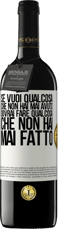 39,95 € Spedizione Gratuita | Vino rosso Edizione RED MBE Riserva Se vuoi qualcosa che non hai mai avuto, dovrai fare qualcosa che non hai mai fatto Etichetta Bianca. Etichetta personalizzabile Riserva 12 Mesi Raccogliere 2015 Tempranillo