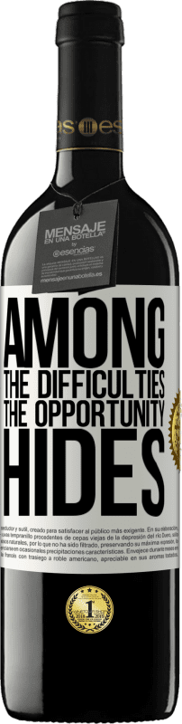 39,95 € 免费送货 | 红酒 RED版 MBE 预订 机会掩盖的困难之中 白标. 可自定义的标签 预订 12 个月 收成 2016 Tempranillo