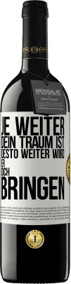 39,95 € Kostenloser Versand | Rotwein RED Ausgabe MBE Reserve Je weiter dein Traum ist, desto weiter wird er dich bringen Weißes Etikett. Anpassbares Etikett Reserve 12 Monate Ernte 2014 Tempranillo