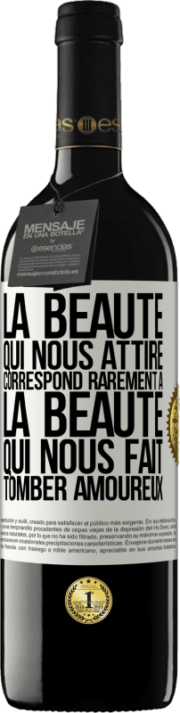 39,95 € Envoi gratuit | Vin rouge Édition RED MBE Réserve La beauté qui nous attire correspond rarement à la beauté qui nous fait tomber amoureux Étiquette Blanche. Étiquette personnalisable Réserve 12 Mois Récolte 2016 Tempranillo