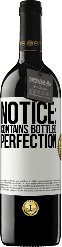 39,95 € Free Shipping | Red Wine RED Edition MBE Reserve Notice: contains bottled perfection White Label. Customizable label Reserve 12 Months Harvest 2016 Tempranillo