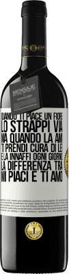 39,95 € Spedizione Gratuita | Vino rosso Edizione RED MBE Riserva Quando ti piace un fiore, lo strappi via. Ma quando la ami, ti prendi cura di lei e la innaffi ogni giorno Etichetta Bianca. Etichetta personalizzabile Riserva 12 Mesi Raccogliere 2014 Tempranillo