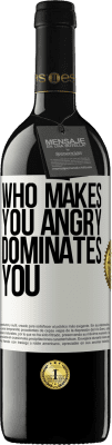 39,95 € 送料無料 | 赤ワイン REDエディション MBE 予約する 誰があなたを怒らせますか ホワイトラベル. カスタマイズ可能なラベル 予約する 12 月 収穫 2015 Tempranillo