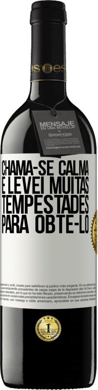 39,95 € Envio grátis | Vinho tinto Edição RED MBE Reserva Chama-se calma e levei muitas tempestades para obtê-lo Etiqueta Branca. Etiqueta personalizável Reserva 12 Meses Colheita 2015 Tempranillo