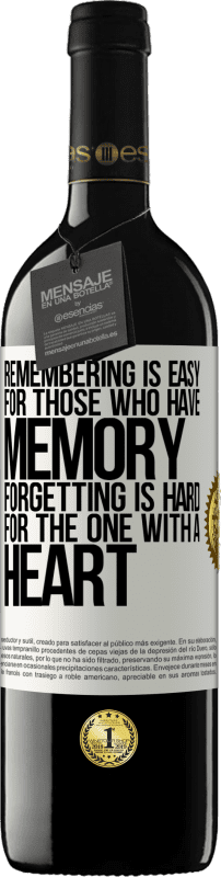 39,95 € Free Shipping | Red Wine RED Edition MBE Reserve Remembering is easy for those who have memory. Forgetting is hard for the one with a heart White Label. Customizable label Reserve 12 Months Harvest 2015 Tempranillo