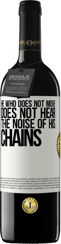 39,95 € 送料無料 | 赤ワイン REDエディション MBE 予約する 動かない人は鎖の音を聞きません ホワイトラベル. カスタマイズ可能なラベル 予約する 12 月 収穫 2016 Tempranillo