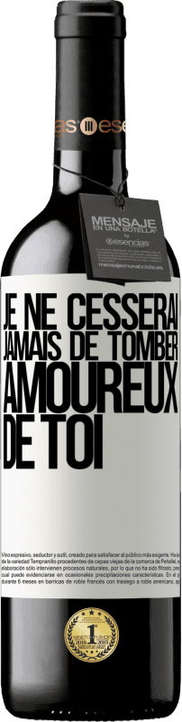 39,95 € Envoi gratuit | Vin rouge Édition RED MBE Réserve Je ne cesserai jamais de tomber amoureux de toi Étiquette Blanche. Étiquette personnalisable Réserve 12 Mois Récolte 2015 Tempranillo