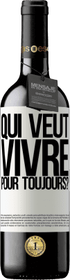 39,95 € Envoi gratuit | Vin rouge Édition RED MBE Réserve qui veut vivre pour toujours? Étiquette Blanche. Étiquette personnalisable Réserve 12 Mois Récolte 2015 Tempranillo