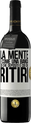 39,95 € Spedizione Gratuita | Vino rosso Edizione RED MBE Riserva La mente è come una banca. Ciò che depositi è ciò che ritiri Etichetta Bianca. Etichetta personalizzabile Riserva 12 Mesi Raccogliere 2016 Tempranillo