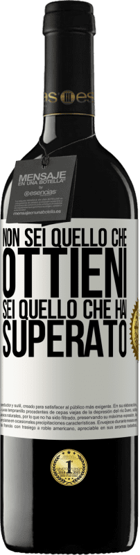 39,95 € Spedizione Gratuita | Vino rosso Edizione RED MBE Riserva Non sei quello che ottieni. Sei quello che hai superato Etichetta Bianca. Etichetta personalizzabile Riserva 12 Mesi Raccogliere 2015 Tempranillo