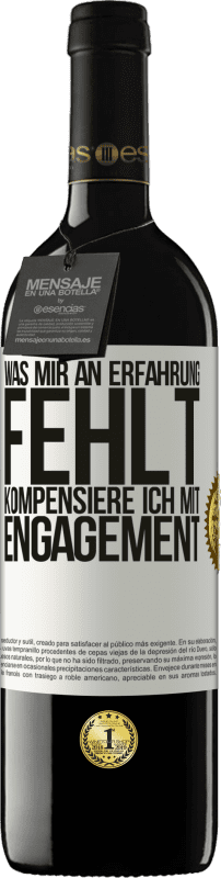 39,95 € Kostenloser Versand | Rotwein RED Ausgabe MBE Reserve Was mir an Erfahrung fehlt, kompensiere ich mit Engagement Weißes Etikett. Anpassbares Etikett Reserve 12 Monate Ernte 2015 Tempranillo