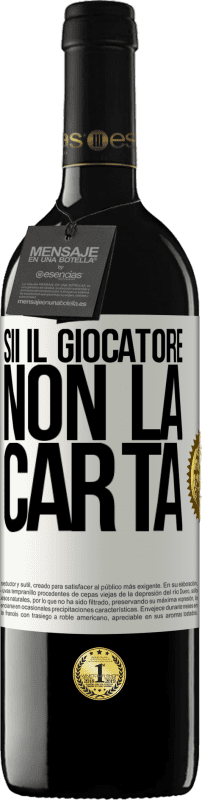 39,95 € Spedizione Gratuita | Vino rosso Edizione RED MBE Riserva Sii il giocatore, non la carta Etichetta Bianca. Etichetta personalizzabile Riserva 12 Mesi Raccogliere 2015 Tempranillo