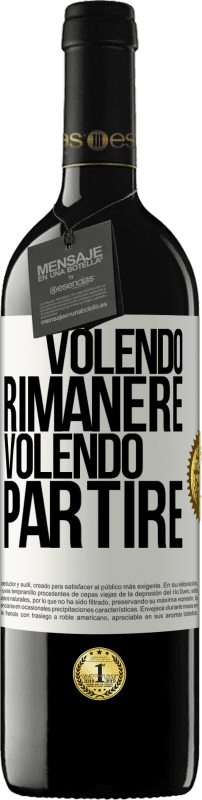 39,95 € Spedizione Gratuita | Vino rosso Edizione RED MBE Riserva Volendo rimanere volendo partire Etichetta Bianca. Etichetta personalizzabile Riserva 12 Mesi Raccogliere 2015 Tempranillo