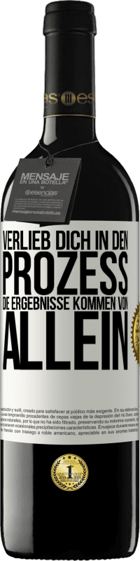 39,95 € Kostenloser Versand | Rotwein RED Ausgabe MBE Reserve Verlieb dich in den Prozess, die Ergebnisse kommen von allein Weißes Etikett. Anpassbares Etikett Reserve 12 Monate Ernte 2015 Tempranillo