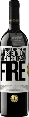 39,95 € Free Shipping | Red Wine RED Edition MBE Reserve All waiting for the hero and she in love with the dragon fire White Label. Customizable label Reserve 12 Months Harvest 2014 Tempranillo