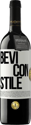 39,95 € Spedizione Gratuita | Vino rosso Edizione RED MBE Riserva Bevi con stile Etichetta Bianca. Etichetta personalizzabile Riserva 12 Mesi Raccogliere 2014 Tempranillo