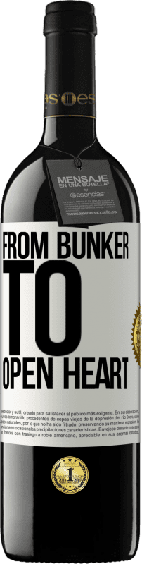 39,95 € Free Shipping | Red Wine RED Edition MBE Reserve From bunker to open heart White Label. Customizable label Reserve 12 Months Harvest 2014 Tempranillo