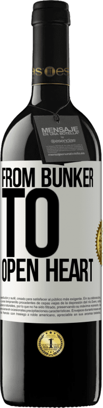 39,95 € Free Shipping | Red Wine RED Edition MBE Reserve From bunker to open heart White Label. Customizable label Reserve 12 Months Harvest 2015 Tempranillo