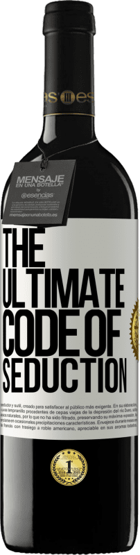 39,95 € Free Shipping | Red Wine RED Edition MBE Reserve The ultimate code of seduction White Label. Customizable label Reserve 12 Months Harvest 2015 Tempranillo