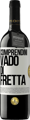 39,95 € Spedizione Gratuita | Vino rosso Edizione RED MBE Riserva Comprendimi, vado di fretta Etichetta Bianca. Etichetta personalizzabile Riserva 12 Mesi Raccogliere 2014 Tempranillo