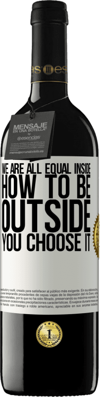 39,95 € 送料無料 | 赤ワイン REDエディション MBE 予約する 私たちはすべて平等です ホワイトラベル. カスタマイズ可能なラベル 予約する 12 月 収穫 2016 Tempranillo