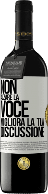 39,95 € Spedizione Gratuita | Vino rosso Edizione RED MBE Riserva Non alzare la voce, migliora la tua discussione Etichetta Bianca. Etichetta personalizzabile Riserva 12 Mesi Raccogliere 2014 Tempranillo