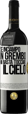 39,95 € Spedizione Gratuita | Vino rosso Edizione RED MBE Riserva Se inciampo in grembo mi basta toccare il cielo Etichetta Bianca. Etichetta personalizzabile Riserva 12 Mesi Raccogliere 2014 Tempranillo