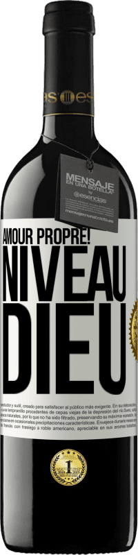 39,95 € Envoi gratuit | Vin rouge Édition RED MBE Réserve Amour propre! Niveau Dieu Étiquette Blanche. Étiquette personnalisable Réserve 12 Mois Récolte 2015 Tempranillo