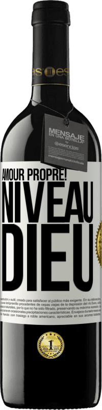 39,95 € Envoi gratuit | Vin rouge Édition RED MBE Réserve Amour propre! Niveau Dieu Étiquette Blanche. Étiquette personnalisable Réserve 12 Mois Récolte 2016 Tempranillo