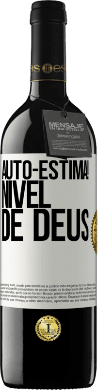 39,95 € Envio grátis | Vinho tinto Edição RED MBE Reserva Auto-estima! Nível de Deus Etiqueta Branca. Etiqueta personalizável Reserva 12 Meses Colheita 2015 Tempranillo