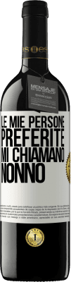 39,95 € Spedizione Gratuita | Vino rosso Edizione RED MBE Riserva Le mie persone preferite, mi chiamano nonno Etichetta Bianca. Etichetta personalizzabile Riserva 12 Mesi Raccogliere 2015 Tempranillo