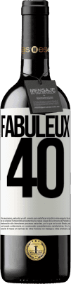39,95 € Envoi gratuit | Vin rouge Édition RED MBE Réserve Fabuleux 40 Étiquette Blanche. Étiquette personnalisable Réserve 12 Mois Récolte 2016 Tempranillo