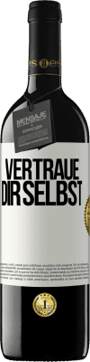 39,95 € Kostenloser Versand | Rotwein RED Ausgabe MBE Reserve Vertraue dir selbst Weißes Etikett. Anpassbares Etikett Reserve 12 Monate Ernte 2015 Tempranillo