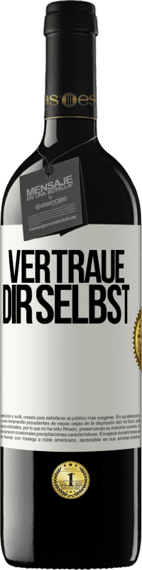 39,95 € Kostenloser Versand | Rotwein RED Ausgabe MBE Reserve Vertraue dir selbst Weißes Etikett. Anpassbares Etikett Reserve 12 Monate Ernte 2014 Tempranillo