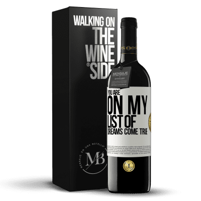 «You are on my list of dreams come true» RED Edition MBE Reserve