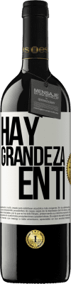 39,95 € Envío gratis | Vino Tinto Edición RED MBE Reserva Hay grandeza en ti Etiqueta Blanca. Etiqueta personalizable Reserva 12 Meses Cosecha 2014 Tempranillo