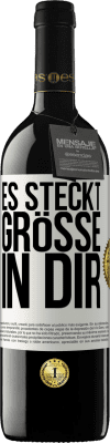 39,95 € Kostenloser Versand | Rotwein RED Ausgabe MBE Reserve Es steckt Größe in dir Weißes Etikett. Anpassbares Etikett Reserve 12 Monate Ernte 2016 Tempranillo