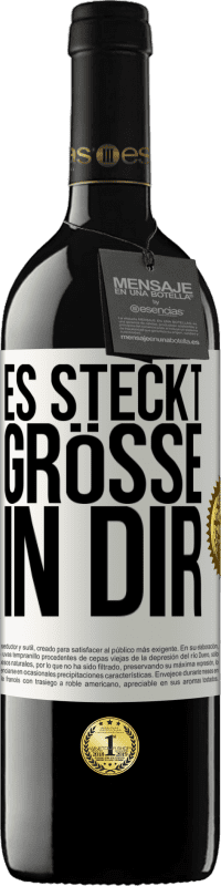 39,95 € Kostenloser Versand | Rotwein RED Ausgabe MBE Reserve Es steckt Größe in dir Weißes Etikett. Anpassbares Etikett Reserve 12 Monate Ernte 2014 Tempranillo