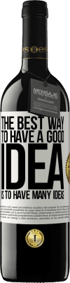 39,95 € 送料無料 | 赤ワイン REDエディション MBE 予約する 良いアイデアを持つための最良の方法は、多くのアイデアを持つことです ホワイトラベル. カスタマイズ可能なラベル 予約する 12 月 収穫 2016 Tempranillo