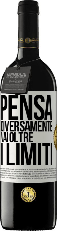 39,95 € Spedizione Gratuita | Vino rosso Edizione RED MBE Riserva Pensa diversamente. Vai oltre i limiti Etichetta Bianca. Etichetta personalizzabile Riserva 12 Mesi Raccogliere 2015 Tempranillo