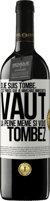 39,95 € Envoi gratuit | Vin rouge Édition RED MBE Réserve Si je suis tombé, c'est parce que je marchais. Marcher en vaut la peine même si vous tombez Étiquette Blanche. Étiquette personnalisable Réserve 12 Mois Récolte 2016 Tempranillo