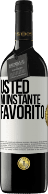 39,95 € Envío gratis | Vino Tinto Edición RED MBE Reserva Usted. Mi instante favorito Etiqueta Blanca. Etiqueta personalizable Reserva 12 Meses Cosecha 2016 Tempranillo